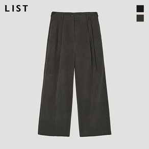 [리스트(LIST)] 코듀로이 투턱 와이드 팬츠_TWWSLO82110_DK