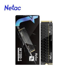 Netac 하드 드라이브 내장 솔리드 스테이트 디스크 PS5 노트북 데스크탑용 4TB SSD NV7000t PCIe4.0 NVMe, 2 테라바이트, 한개옵션1