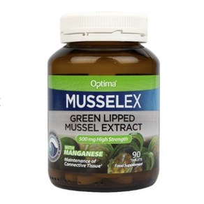 90알 옵티마 헬스케어 초록입홍합 추출물 관절건강보충제 영양 Optima Healthcae Musselflex Geen Lipped Mussel Extact, 1개, 90정