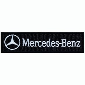 와펜 D731 - benz 사각 로고 블랙 마크 패치 와펜