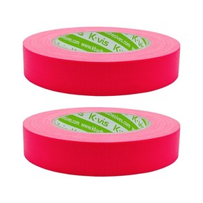 kvis 개퍼 테이프 gaffer tape 형광핑크 25mm x 25M