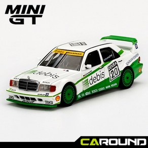 미니지티(366) 1:64 메르세데스 벤츠 190E 2.5 16 에볼루션II 1991 DTM Zakspeed No.20 - 미하엘 슈마허, 1개