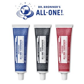 닥터브로너스 친환경 오가닉 유기농 미백 올원 치약 3가지 타입 (D.BRONNER All-One Toothpaste), 페퍼민트, 1개, 140g