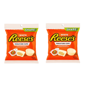 리세스 화이트 초콜릿 컵 Reese's White Chocolate Cups With Peanut Butte Filling, 2개, 120g