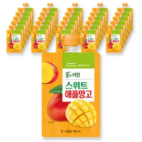 풀무원 풀스키친 스위트 애플망고주스, 40개, 100ml