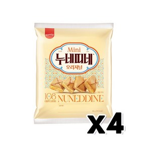 삼립 미니 누네띠네 오리지널 스낵과자 65g x 4개