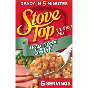 스토브 탑 트레디셔널 세이지 스터핑 믹스 Stove Top Taditional Sage Stuffing Mix - 6oz, 170g, 1개