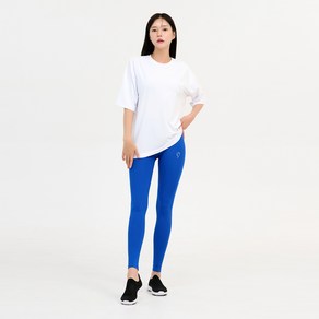 위크나인 여성 올데이 9부 워터레깅스 비치웨어 하이웨스트, 블루