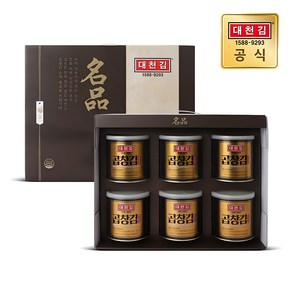 [S706] 대천김 명품 캔김 세트 30g 6캔, 선택완료, 6개