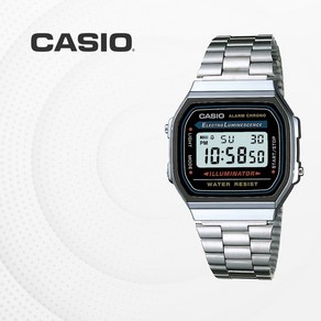 카시오 CASIO 메탈 빈티지 전자 남자 여자 손목시계 A168WA-1 커플 패션시계