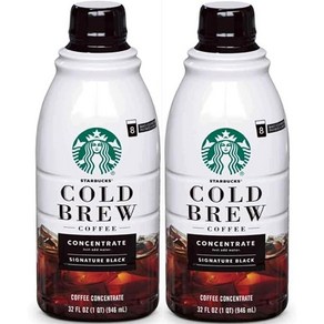 스타벅스 콜드브루 946ml 2팩 시그니처 블랙 Starbucks Cold Brew Multi Serve Concentrate Signature