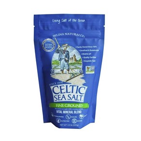 Celtic Sea Salt 미세 그라운드 재밀봉 가능한 백 226.8g(8온스)