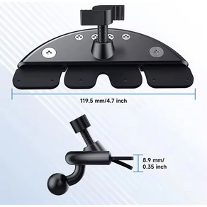 카온스 차량용 핸드폰 거치대 고속 무선충전기 카플레이 모니터 거치대 CD플레이어 흡착식 유리부착식, CD플레이어형+브라켓