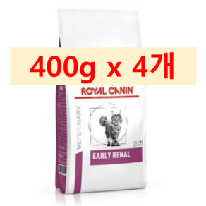 로얄캐닌 캣 얼리 레날 400g+3포 CAT EARLY RENAL, 400g, 4개