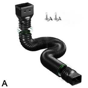 처마물받이 지붕물받이 홈통개폐 빗물 빗물관 파이프 외벽 호스, 1.5m, 1개
