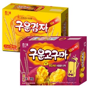 [과자몬스터] 구운감자 135g+구운고구마 135g, 1세트, 135g