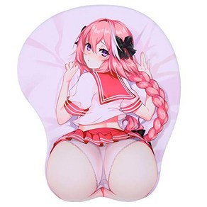 Astolfo 3D Anime Mouse Pads with Wist Rest Fate/G 손목 받침대가 있는 Astolfo 3D 애니메이션 마우스 패드 Fate/Gand Od, 1개, null) 10.2 x 8.7 x 1