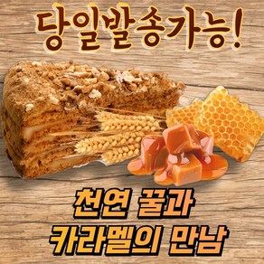 메도브니크 카라멜 수제 조각 케이크 MEDOVNIK CARAMEL HONEY CAKE