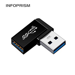 INFOPRISM / C타입 OTG 젠더 90도 USB3.1 L형 3종 IA-908, 3 A타입(수)-A타입(암), 1개