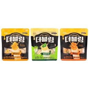 천하장사 소시지 더블링 3종 콰트로치즈+청양마요+뿌링치즈(결합상품), 750g, 1세트