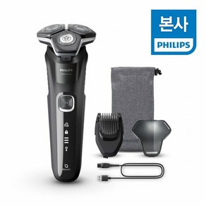 [KT알파쇼핑]필립스 Philips SkinIQ 5000 시리즈 전기면도기 S5898/18 딥블랙, 1개