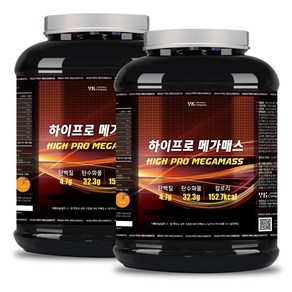 [보틀증정] 살찌는 헬스 단백질보충제 하이프로 메가매스 4kg x 2통 프로틴 단백질 파우더 쉐이크 HIGH PRO MEGAMASS, 2개