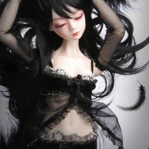 돌모아 구체관절인형의상 56cm 60cm SD13 검정 레이스 프릴 란제리 세트 Youth Dollmore Eve - Black Lilith Lingerie Set - LE 20