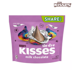 HERSHEY'S KISSES 허쉬 키세스 밀크 초콜릿 타이 다이 쉐어링 사이즈