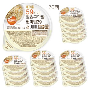 빼고비움 최저 칼로리 100g당 39kcal 발효곤약쌀현미밥39 150g