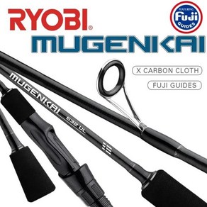 갯바위낚시대 RYOBI MUGENKAI UL 루어 로드 낚싯대 탄소 섬유 후지 가이드 0.8-5g 무게추 1.77m-2.07m 길이