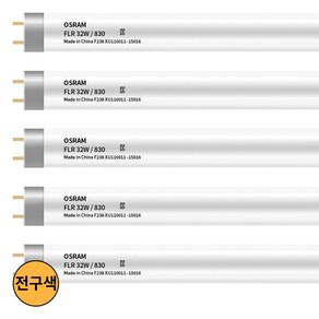 오스람 FL FHF 직관형광등 32W 3000K 전구색 사무실형광등, 5개