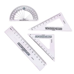 디파인 각도기 삼각자 직선자 4종세트