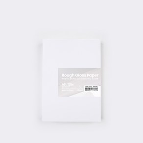 PapePhant 하이퀄리티 용지 러프그로스지(Rough Gloss pape) 화이트, 190g A5 125매