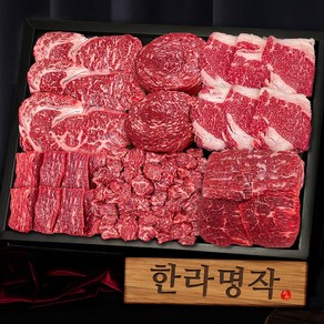 [엄마네한우] 1++등급 투뿔한우 한라명작 선물세트 1.2kg, 1세트, 한라명작 선물세트 1.2kg 프리미엄고급포장