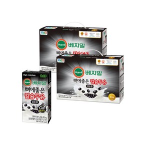 베지밀 뼈에좋은 칼슘 두유 검은콩 190mlx48팩 선물용, 190ml, 48개