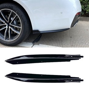 Fo BMW- 5 Seies G30 M-Tech 525I 2017+ Rea Bumpe Lip Angle Diffuse Splitte to, 01 Black