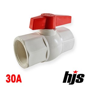 HJS PVC 일반형 콤팩트 볼밸브 30A (나사형) 30mm, 1개