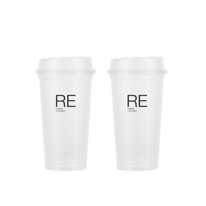 티스카페 RE 반투명 리유저블 텀블러 2P, ONE COLOR, 500ml, 1세트