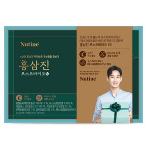 (뉴틴) 김수현 광고 홍삼진 프로바이오 4세대 유산균(2g 60포) + 전용쇼핑백 포함