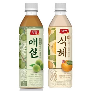 [동원] 양반 매실차 500ml 6입 + 배식혜 500ml 6입., 12개