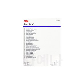 3M 스테리스트립 R1547 12mmx100mm (50개입) 피부봉합 상처봉합 수술 의료용테이프 흉터관리, 1세트