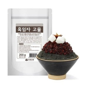 화과방 흑임자 고물 200g / 빙수재료 빙수 빙수토핑 흑임자빙수 대두식품, 1개