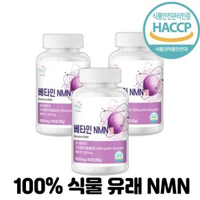 엔엠엔 식물 유래 베타인 NMN 영양제 니코틴산아미드 6개월분