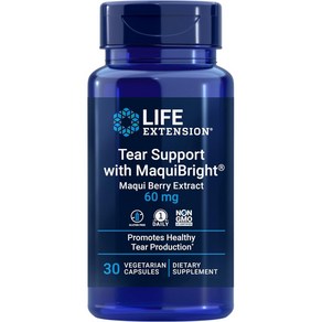 라이프익스텐션 티어 서포트 with MaquiBight 60mg 30베지캡슐, 1개, 30정