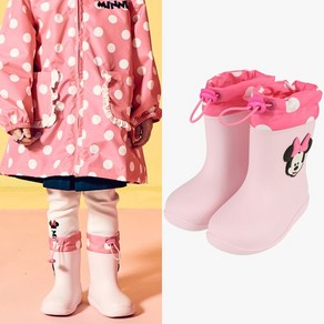 아가방 중계점 [디즈니베이비] 미니 레인부츠 (PINK) *2025년 NEW ITEM* 귀요미 캐릭터 포인트 원색+스트링 디자인으로 실용적이고 편안한 장화 레인 부츠