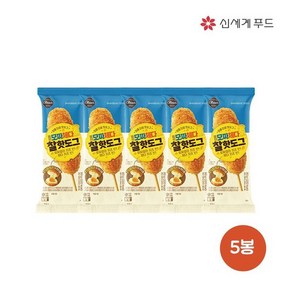 올반 [올반]모짜체다핫도그 5봉(모짜렐라반/체다치즈반), 80g, 5개