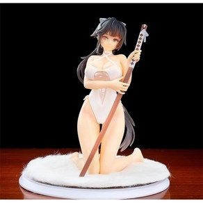 Azu Lane Takao Sandy Beach Rhapsody Ve. 1/7 Anime PVC Action Figue Collectible Model Toys, white, 1개