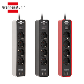 Bennenstuhl 브레넨스툴 이컬러 USB 4구 멀티탭 디자인 멀티탭 회의실 사무실 책상, 1개, 화이트_BEC-U4WH, 1.5m