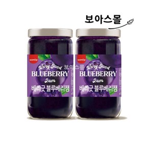 [보아스몰] 삼립 베리굿 블루베리잼, 2개, 380g