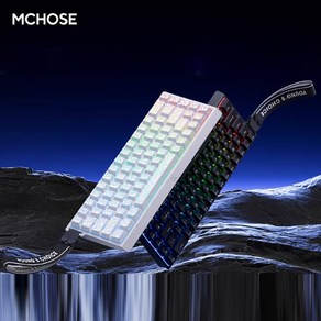 [성의] MCHOSE ACE 68 마그네틱축 기계식 게이밍 키보드 Ace 60/Ace 60 PRO/68 MCHOSE 신상키보드 1600만색RGB 유선버전, 60무광(비단리본RGB없음)-블랙, 빙옥자축, 60PRO버전(비단리본없음)-블랙